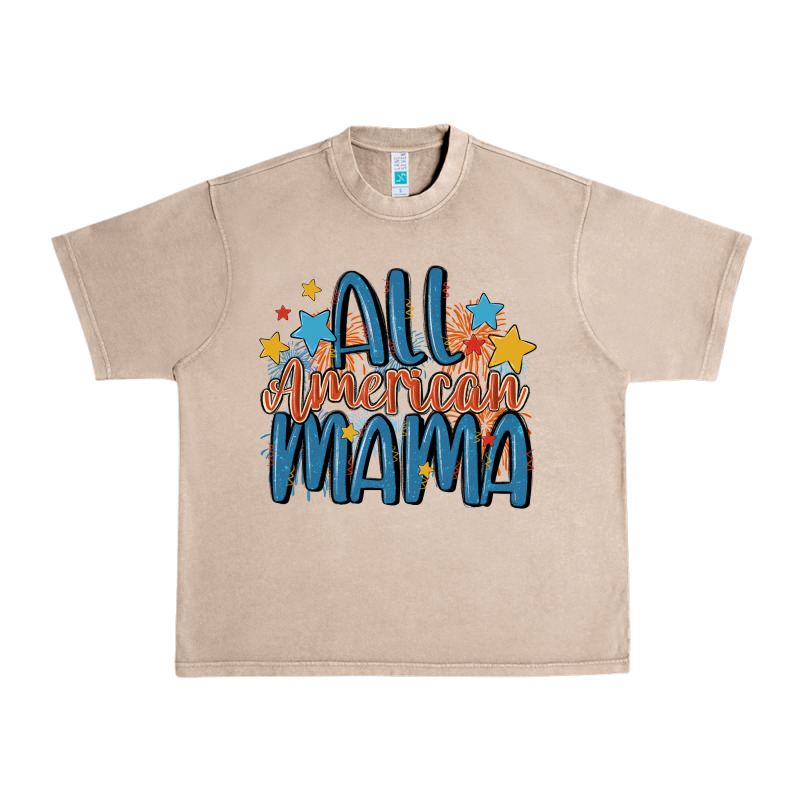 All American Mama Urban Heavy Tee by MaliasSmallBusiness | Teevron