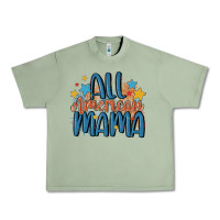 Oil Green all american mama Urban Heavy Tee - MaliasSmallBusiness