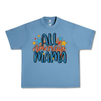 Pebble Blue all american mama Urban Heavy Tee - MaliasSmallBusiness