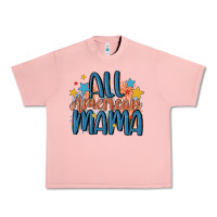 Salmon all american mama Urban Heavy Tee - MaliasSmallBusiness