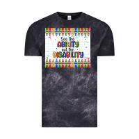 Cloud Black see the ability not the disability Vintage Tee - MaliasSmallBusiness