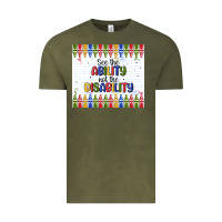 Vintage Olive see the ability not the disability Vintage Tee - MaliasSmallBusiness