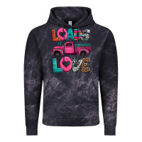 Cloud Black loads of love valentine's day truck Vintage Hoodie - Jasminsmagicworld
