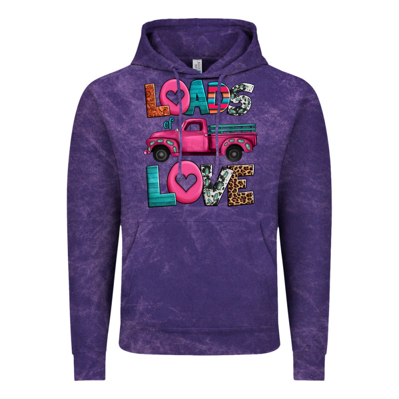 Loads Of Love Valentine's Day Truck Vintage Hoodie by Jasminsmagicworld | Teevron
