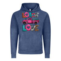 Vintage Denim loads of love valentine's day truck Vintage Hoodie - Jasminsmagicworld