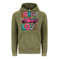 Vintage Olive loads of love valentine's day truck Vintage Hoodie - Jasminsmagicworld