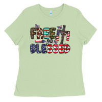 Matcha free and blessed Ladies Tee - CowhideDigitalArt