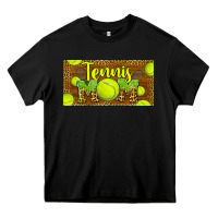 Black tennis mom license plate Heavy Core Tee - BarkalooDesign