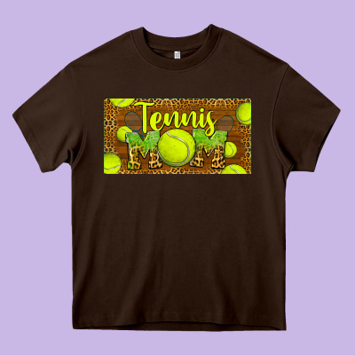 Tennis Mom License Plate Heavy Core Tee Designed By Barkaloodesign