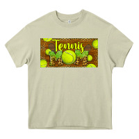 Mossy tennis mom license plate Heavy Core Tee - BarkalooDesign