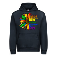 Navy Be careful who you hate it could be someone you Urban Hoodie - FaDigitalArtStudio