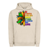 Pigment French Oak Be careful who you hate it could be someone you Urban Hoodie - FaDigitalArtStudio
