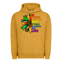 Pigment Peanut Butter Be careful who you hate it could be someone you Urban Hoodie - FaDigitalArtStudio