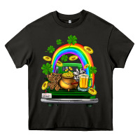 Asphalt st patricks shamrock gold beer truck Heavy Core Tee - FaDigitalArtStudio