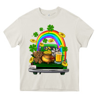Cream st patricks shamrock gold beer truck Heavy Core Tee - FaDigitalArtStudio