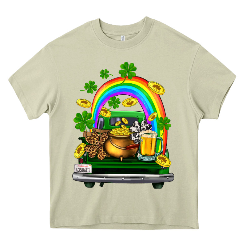 St Patricks Shamrock Gold Beer Truck Heavy Core Tee by FaDigitalArtStudio | Teevron