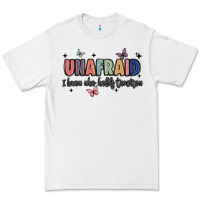 White unafraid Premium Tee - JahusDesignShop