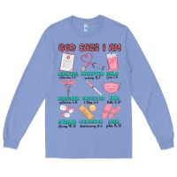 Colony Blue god says i am nurse Long Sleeve Tee - MaliasSmallBusiness