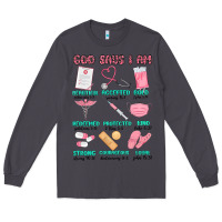 Smoke god says i am nurse Long Sleeve Tee - MaliasSmallBusiness
