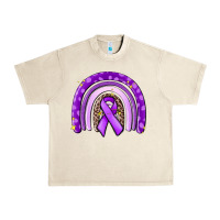 Sandshell awerenes ribbon  rainbow Urban Heavy Tee - MaliasSmallBusiness
