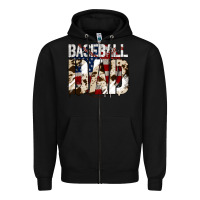 Black Baseball American Dad Zipper Hoodie - Bettercallsaul