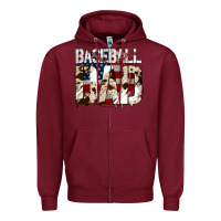 Burgundy Baseball American Dad Zipper Hoodie - Bettercallsaul