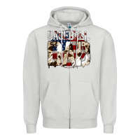 Dove Grey Baseball American Dad Zipper Hoodie - Bettercallsaul