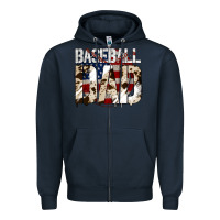 Navy Baseball American Dad Zipper Hoodie - Bettercallsaul