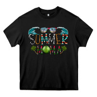 Black summer mama Heavy Core Tee - CowhideDigitalArt