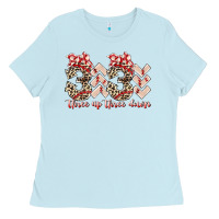 Baby Blue three up theree down Ladies Tee - RacoonDesign