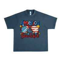 Midnight Navy america the beautiful Urban Heavy Tee - MaliasSmallBusiness