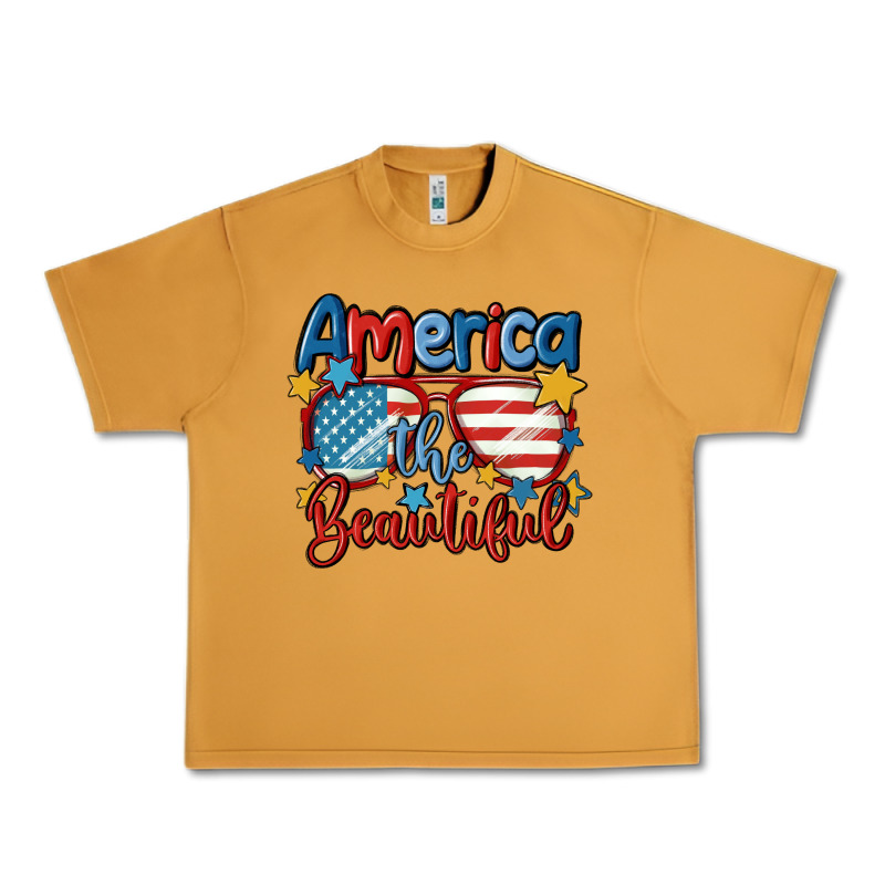 America The Beautiful Urban Heavy Tee by MaliasSmallBusiness | Teevron