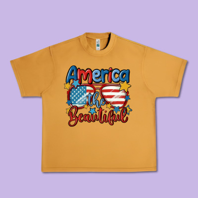America The Beautiful Urban Heavy Tee Designed By Maliassmallbusiness