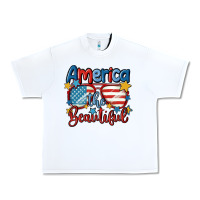 White america the beautiful Urban Heavy Tee - MaliasSmallBusiness