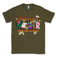 Army Green difference maker paraprofessional Classic Tee - JahusDesignShop