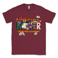 Burgundy difference maker paraprofessional Classic Tee - JahusDesignShop