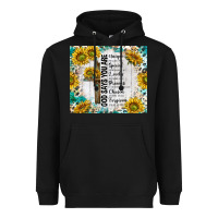 Black god says you are with sunflower Heavyweight Hoodie - TumblerDesignByShophia