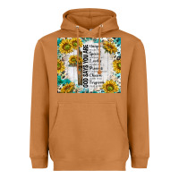 Meerkat god says you are with sunflower Heavyweight Hoodie - TumblerDesignByShophia