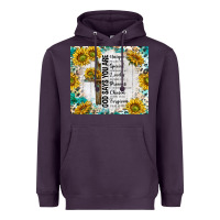 Plum god says you are with sunflower Heavyweight Hoodie - TumblerDesignByShophia
