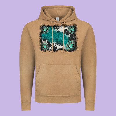 Gemstones Background Vintage Hoodie Designed By Barkaloodesign
