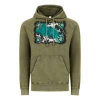 Vintage Olive gemstones background Vintage Hoodie - BarkalooDesign