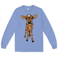 Colony Blue baby cow Long Sleeve Tee - NancyCooperArtShop