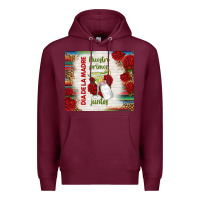 Burgundy nuestro primer dia de la madre juntos Premium Hoodie - TumblerDesignByShophia