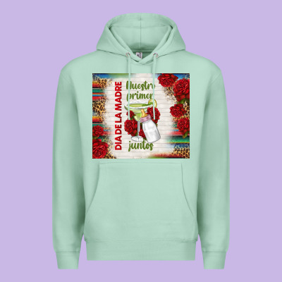 Nuestro Primer Dia De La Madre Juntos Premium Hoodie Designed By Tumblerdesignbyshophia