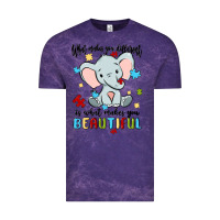 Cloud Purple what makes you different is what makes you beautif Vintage Tee - MaliasSmallBusiness