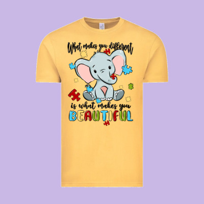 What Makes You Different Is What Makes You Beautif Vintage Tee Designed By Maliassmallbusiness