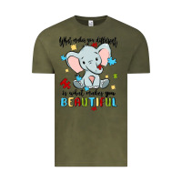 Vintage Olive what makes you different is what makes you beautif Vintage Tee - MaliasSmallBusiness