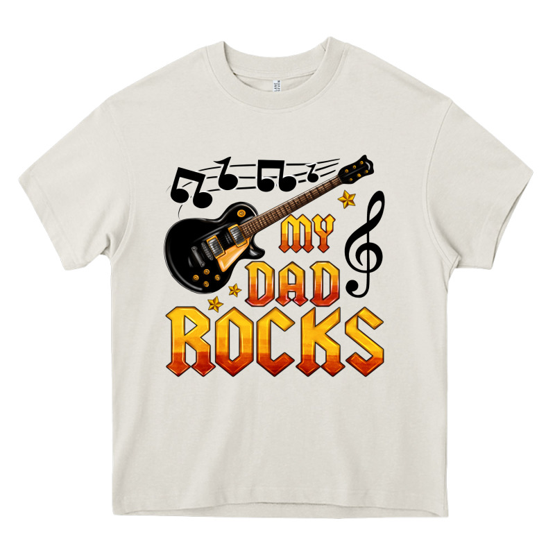 My Dad Rocks Heavy Core Tee by HRA Design Shop | Teevron