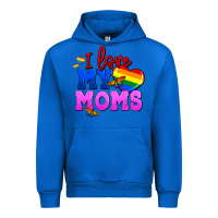 Cobalt I love my moms Urban Hoodie - FaDigitalArtStudio