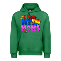 Emerald I love my moms Urban Hoodie - FaDigitalArtStudio